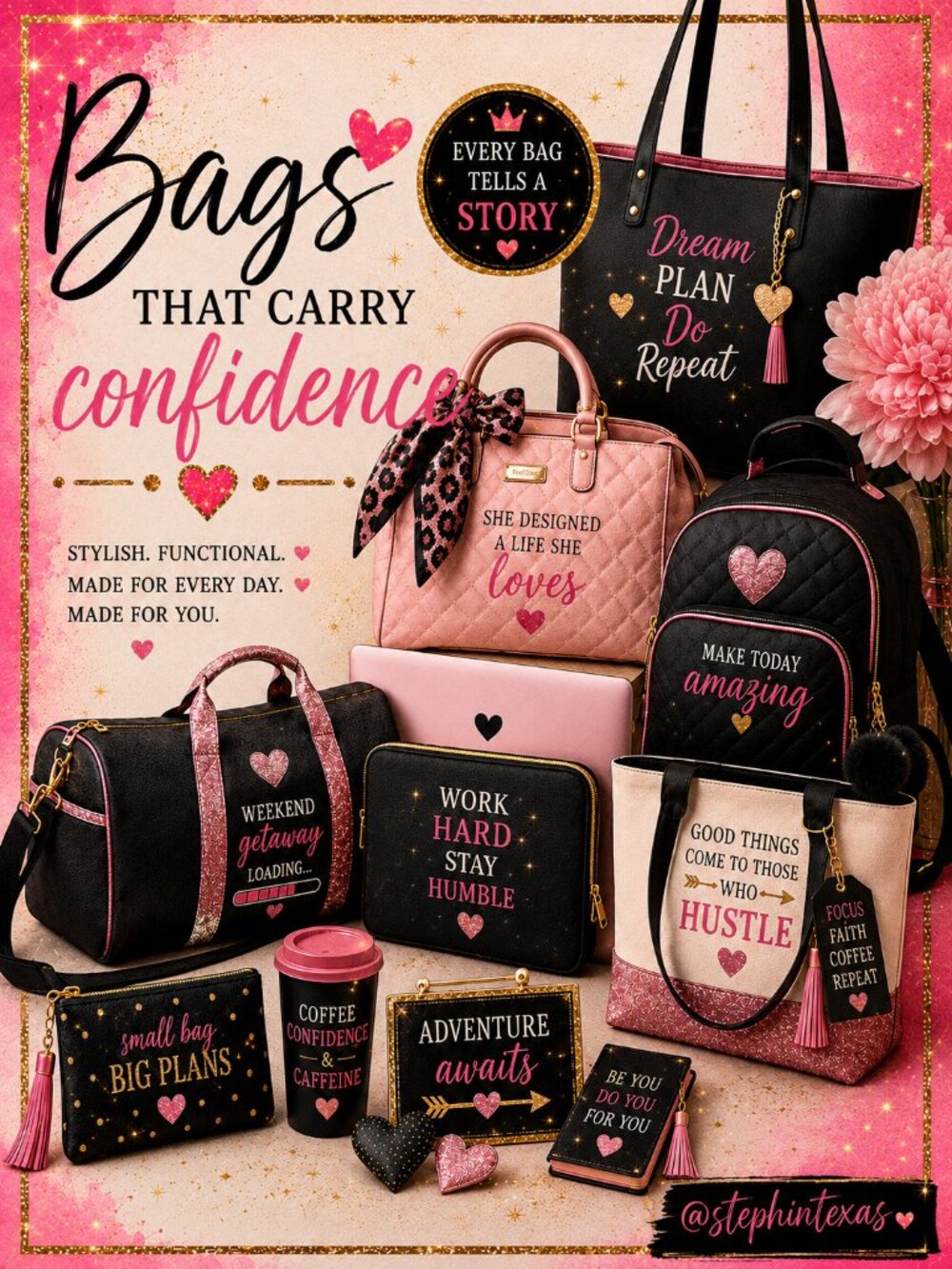 HANDBAGS PURSES WALLETS TOTES LAPTOP BAGS TRAVEL BAG COSMETIC BAG WEEKENDERS